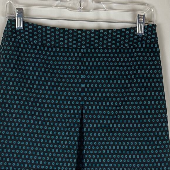 LOFT Black & Teal Career OfficeCore Academia Pleated Skirt NWOT Size 2P - Picture 2 of 12